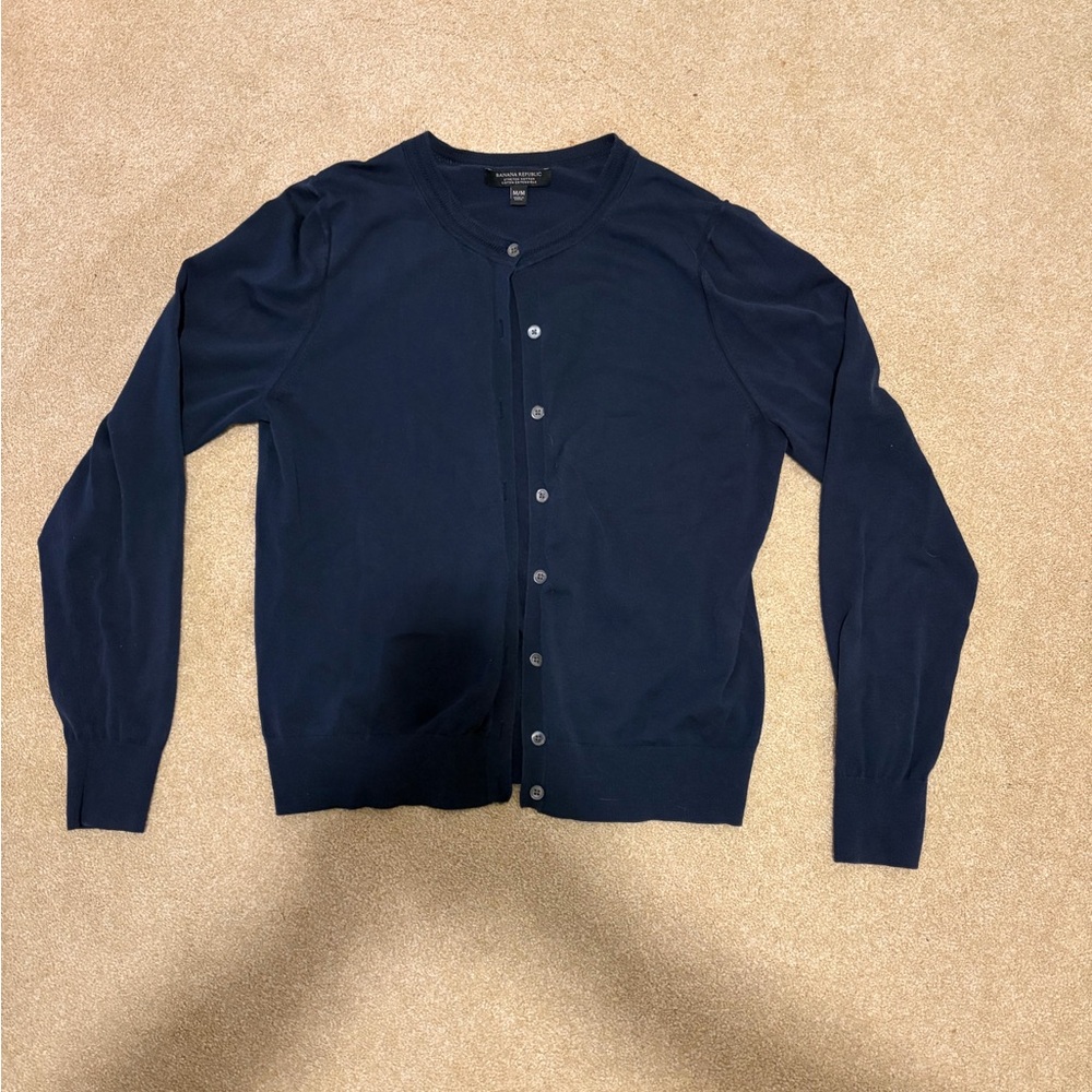 Banana Republic Navy Cardigan